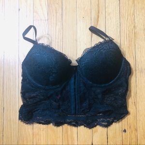 La Senza Black Lace Bustier NWT